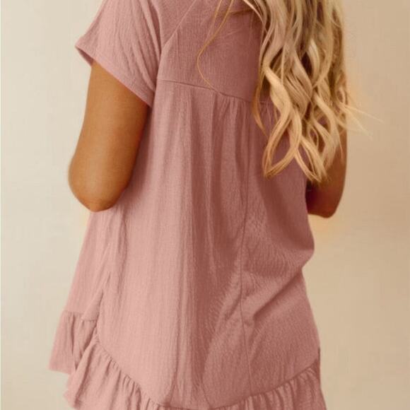 *NEW* Blush Pink Women's Boho Top | Size M, L, XL - Picture 2 of 6